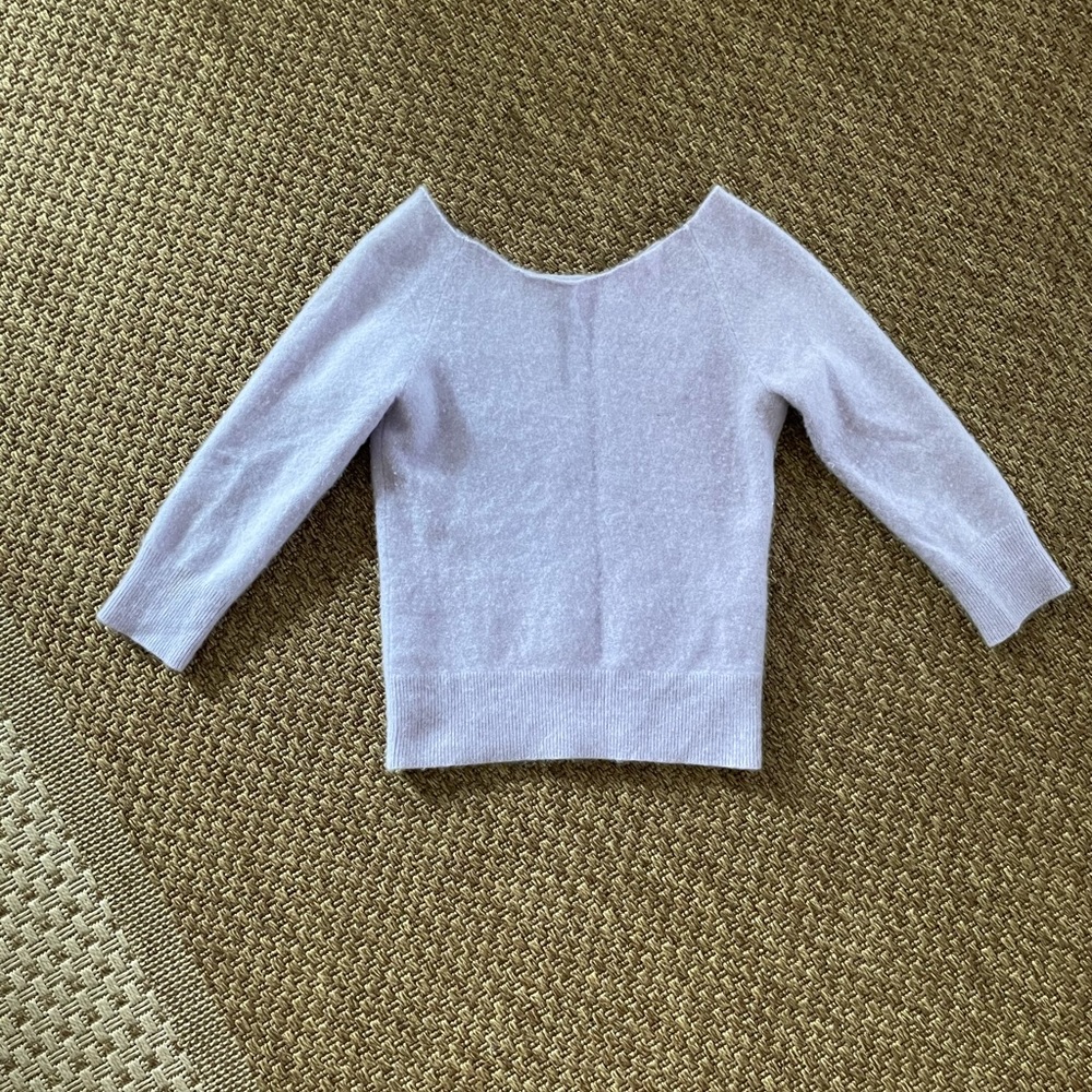 🧡100% cashmere quarter length top🧡